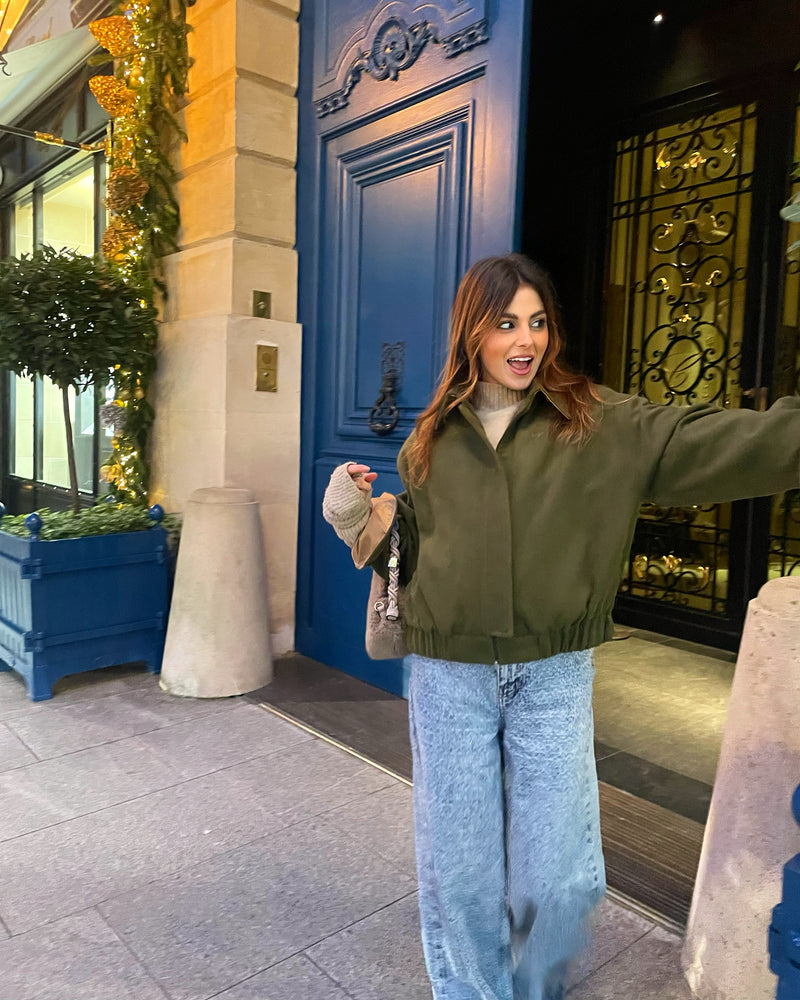 Wassi Khaki bomber - FW24 - Alexandra Rafie