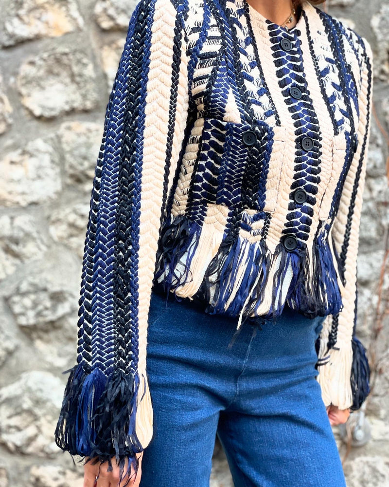 Marta Fringes Jacket - FW24 - Alexandra Rafie