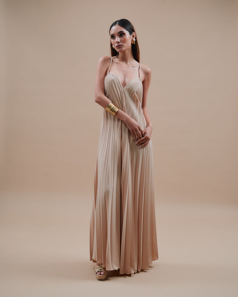 Ella Beige Dress - SS24 - Alexandra Rafie