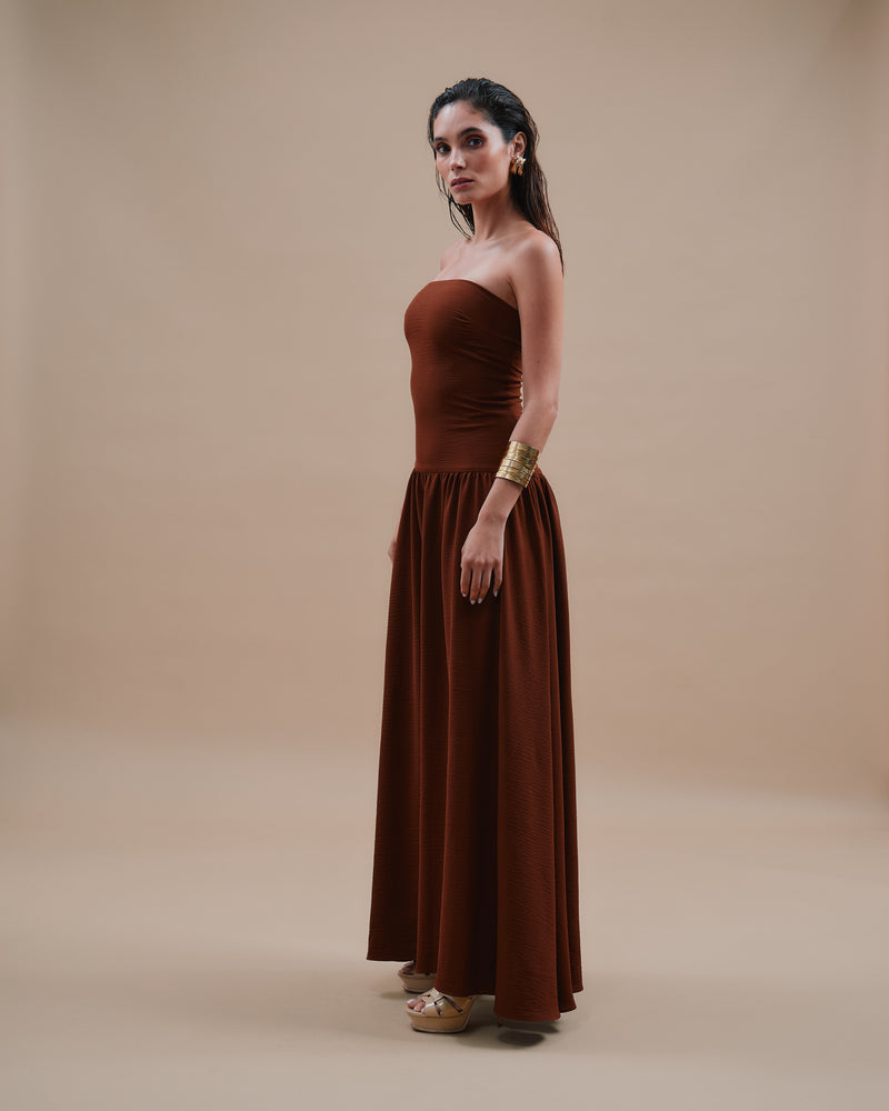 Mykonos Brown Dress - SS24 - Alexandra Rafie