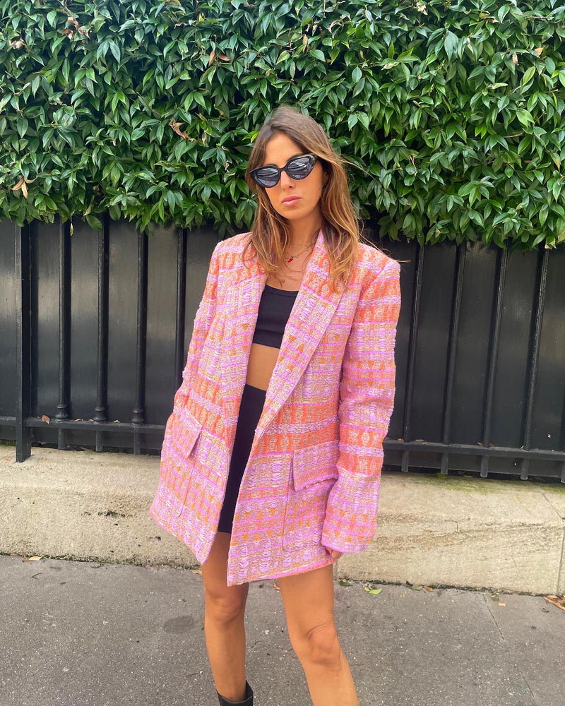 Pia Blazer Lilac Coral - FW23 - Alexandra Rafie