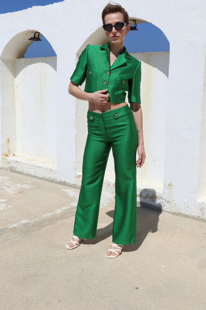 Jade Green Pants - SS23 - Alexandra Rafie