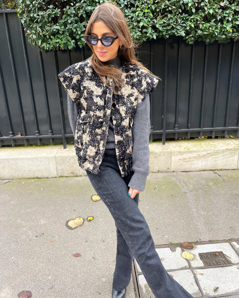 Sam Black & Gold Jacket - FW22 - Alexandra Rafie
