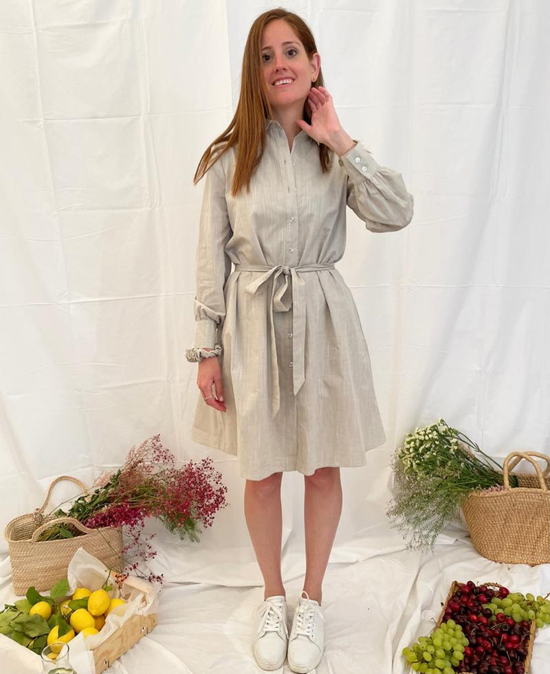 Giulia Beige Dress - SS21 - Alexandra Rafie