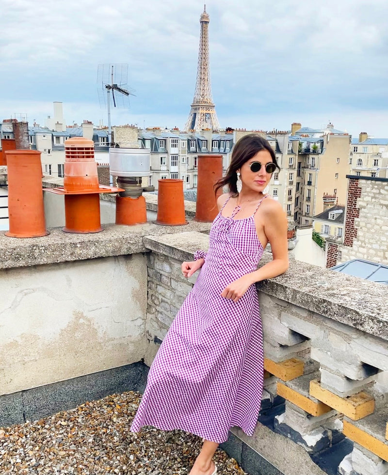 Gabriella Vichy Dress - SS21 - Alexandra Rafie