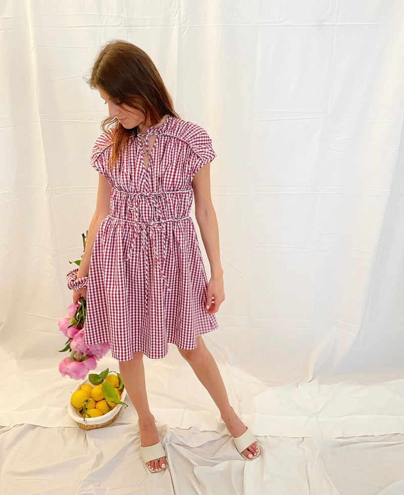 Ghizlaine Vichy Dress - SS21 - Alexandra Rafie