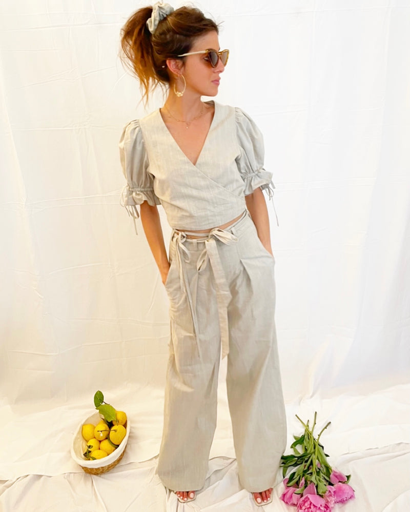Gloria Beige Top - SS21 - Alexandra Rafie