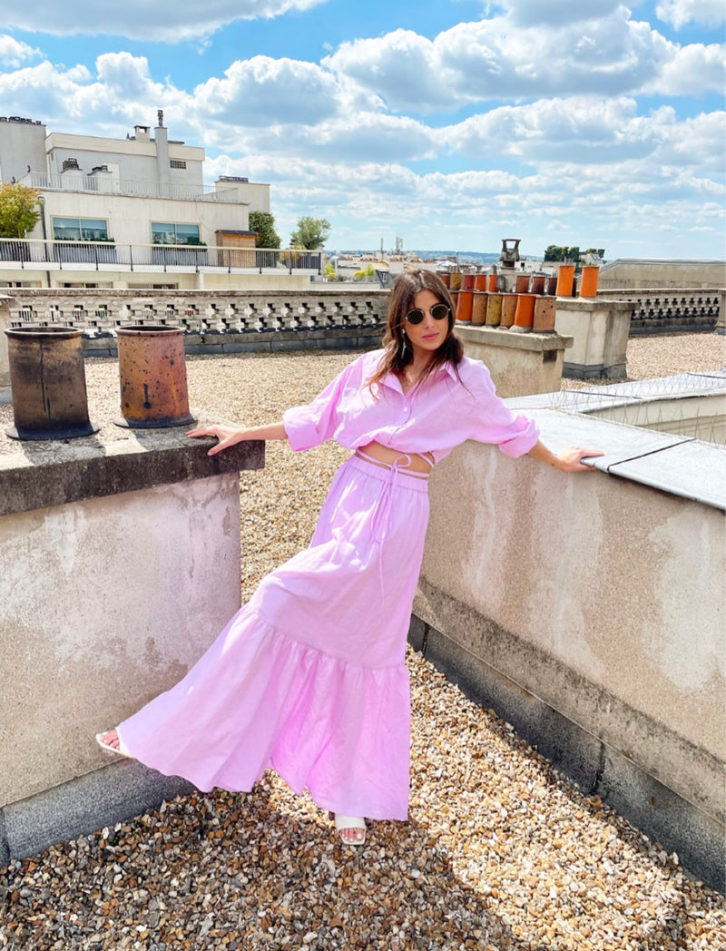 Georgia Pink Shirt - SS21 - Alexandra Rafie