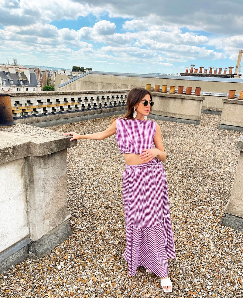 Gaia Vichy Top - SS21 - Alexandra Rafie