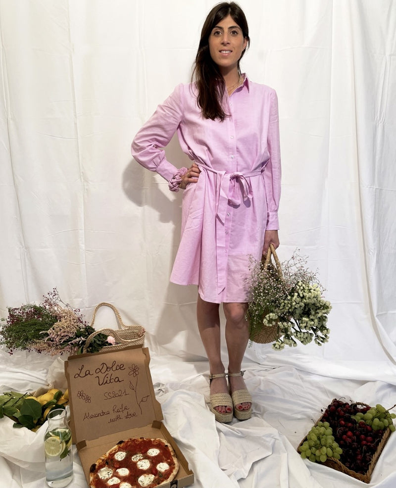 Giulia Pink Dress - SS21 - Alexandra Rafie